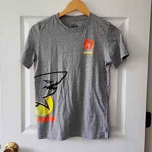 Hurley Boys TShirt, Size Large, Gray Shark Print